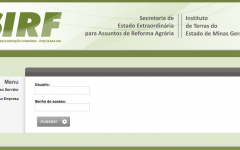 SEARA – SIRF – Sistema de Regularização Fundiária.